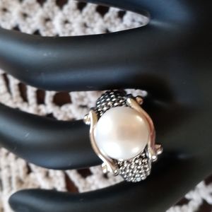 SS RING WITH PEARL